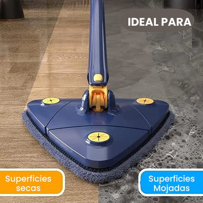 Trapeador Triangular 360°  Limpia tu casa en la mitad de tiempo sin esfuerzo
